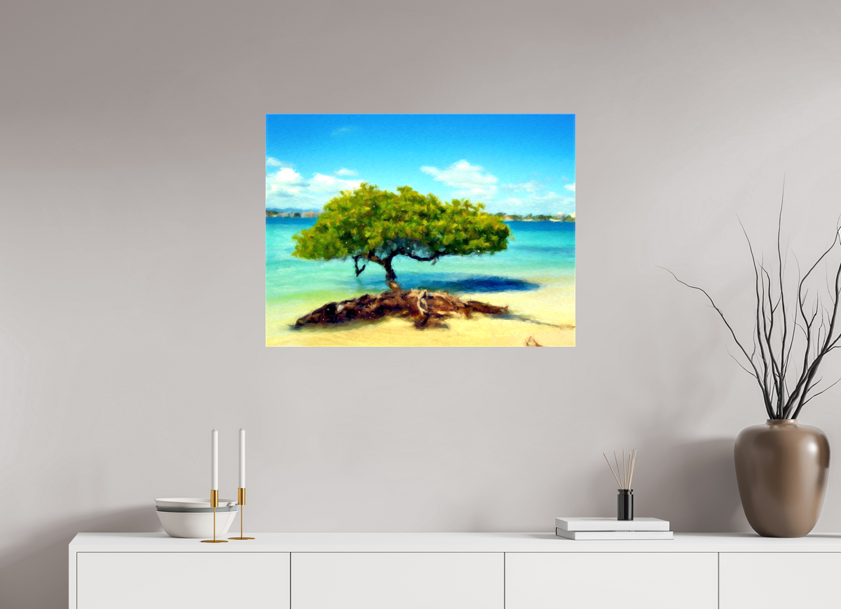 80 x 60 cm, Glossy Canvas - without frame La sombra y la sal | VZL26001