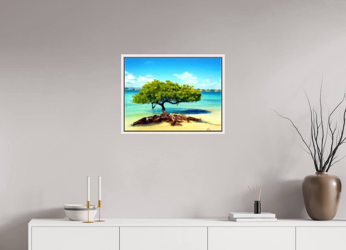 60 x 45 cm, Con marco La sombra y la sal | VZL26001