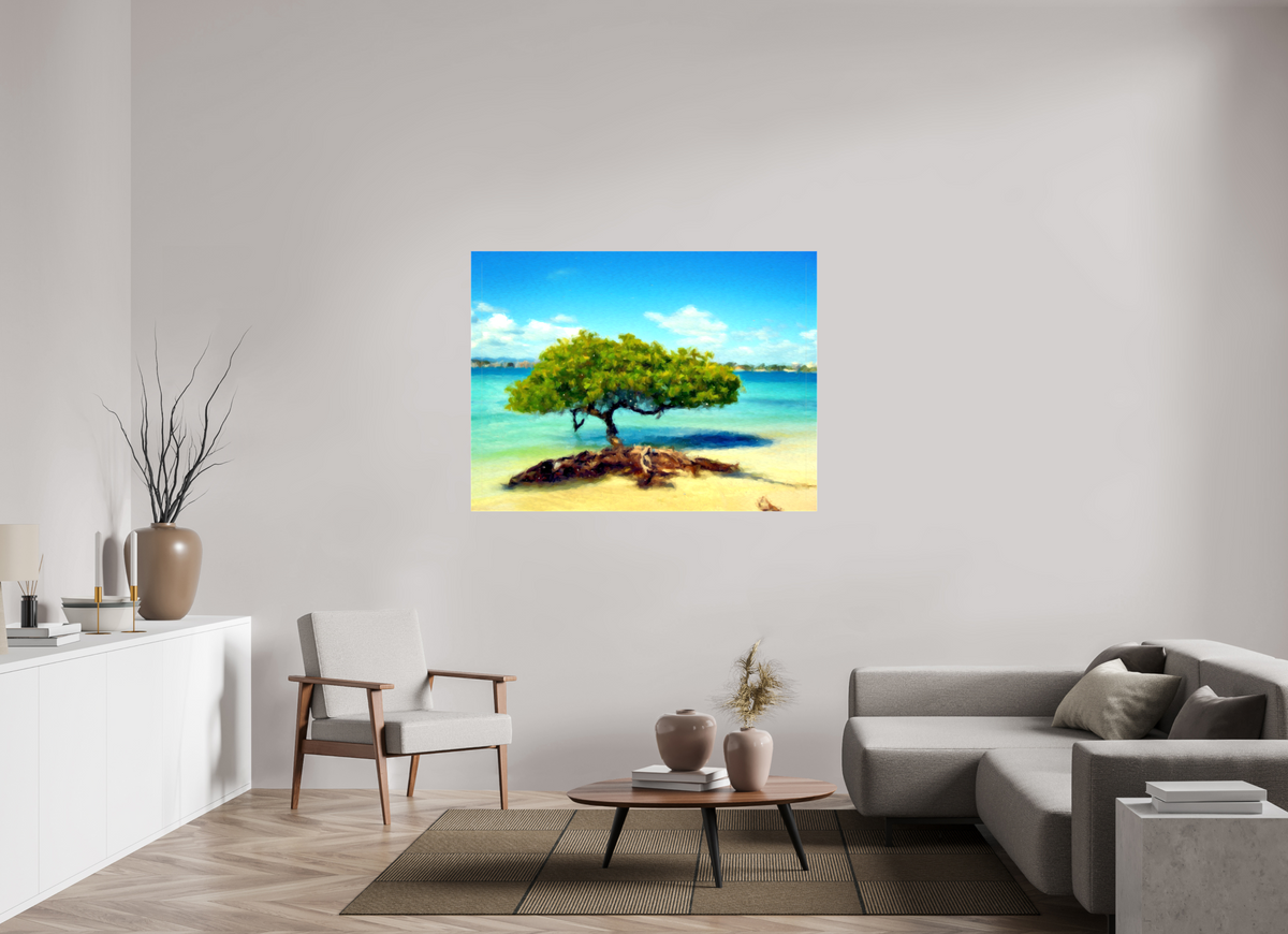 140 x 105 cm, Glossy Canvas - without frame La sombra y la sal | VZL26001
